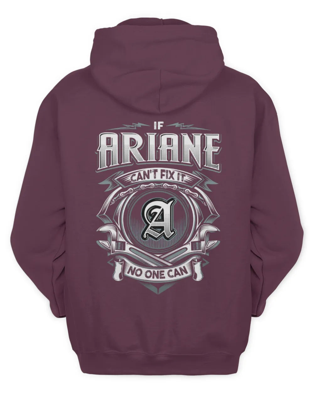 ARIANE AP81-K4-626 - Personalized Ahmed Quote Apparel “If Ahmed Can't Fix It, No One Can” - Unisex Hoodie - Maroon