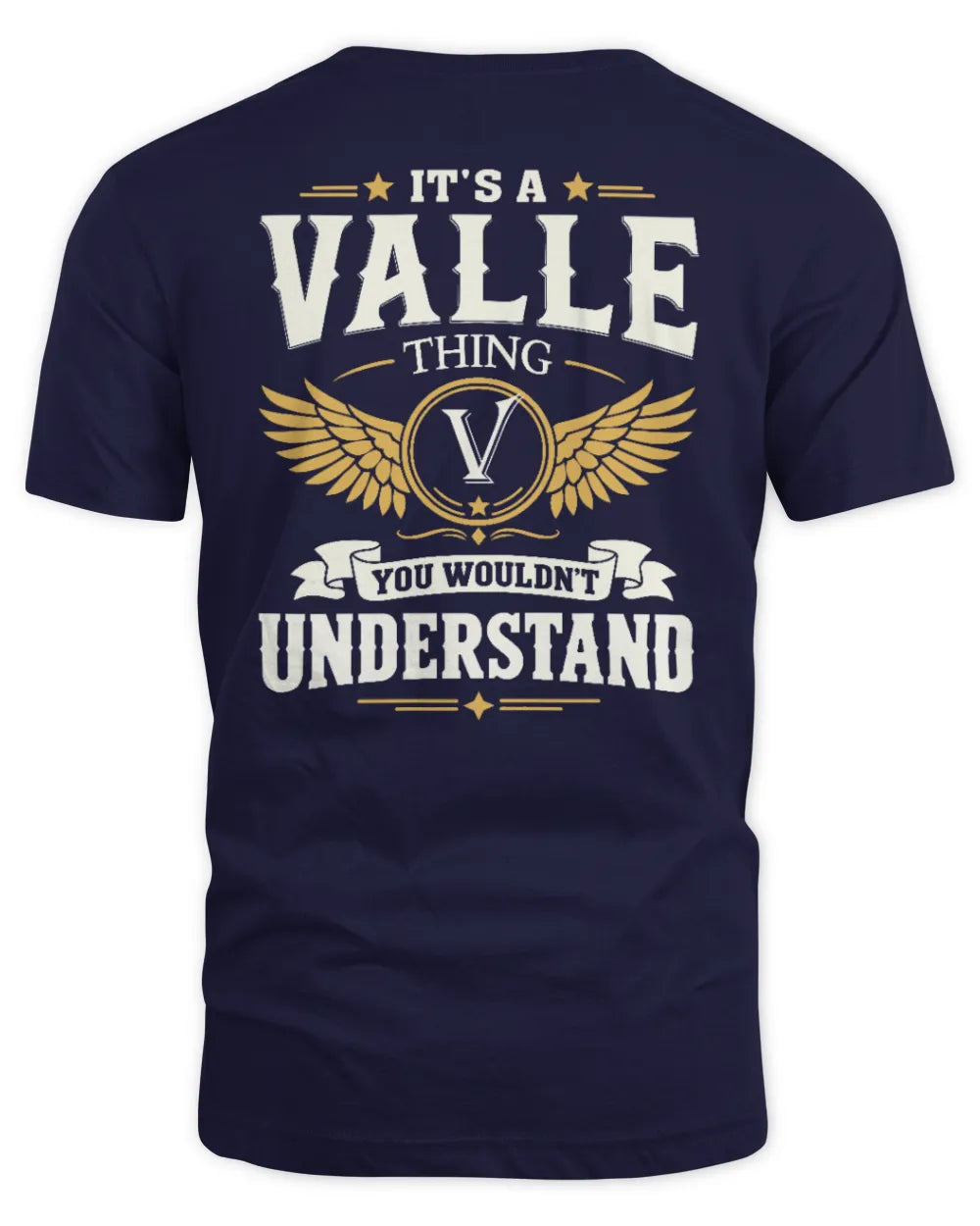 VALLE KT06-M008 It’s a [NAME] Thing – You Wouldn’t Understand | Personalized Vintage T-Shirt - Unisex Standard T-Shirt - Navy