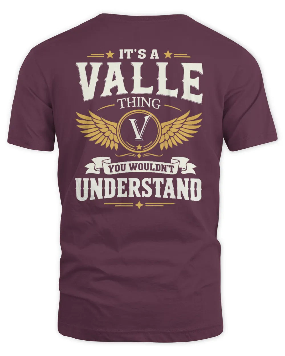 VALLE KT06-M008 It’s a [NAME] Thing – You Wouldn’t Understand | Personalized Vintage T-Shirt - Unisex Standard T-Shirt - Maroon