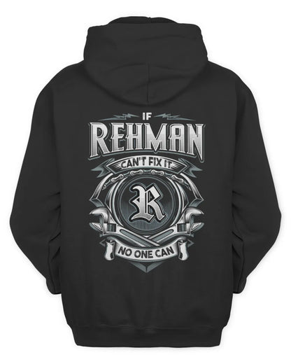 REHMAN AP81-K4-626 - Personalized Ahmed Quote Apparel “If Ahmed Can't Fix It, No One Can” - Unisex Hoodie - Black