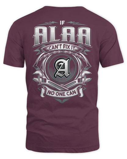 ALAA AP81-K4-626 - Personalized Ahmed Quote Apparel “If Ahmed Can't Fix It, No One Can” - Unisex Standard T-Shirt - Maroon