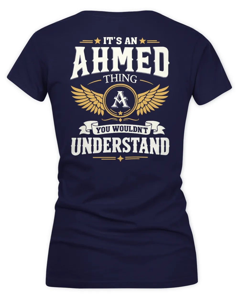 AHMED KT06-M008 It’s a [NAME] Thing – You Wouldn’t Understand | Personalized Vintage T-Shirt - Women's V-Neck T-Shirt - Navy