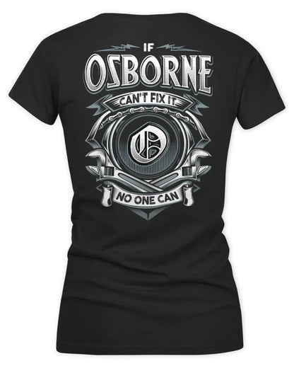 OSBORNE AP81-K4-626 - Personalized Ahmed Quote Apparel “If Ahmed Can't Fix It, No One Can” - Women's V-Neck T-Shirt - Black