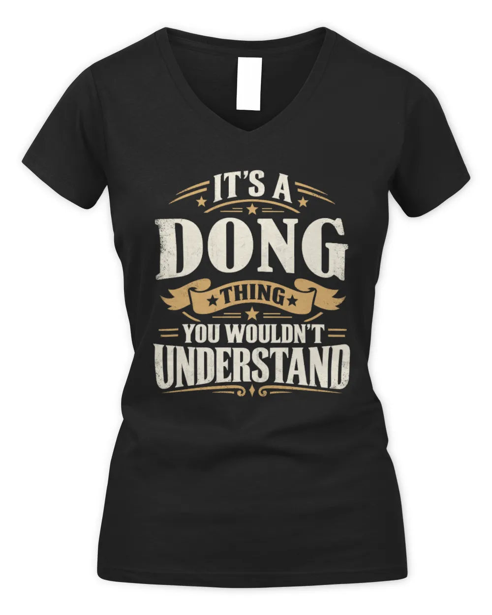 DONG P08 TH51 - Personalized “It’s a/an [NAME] Thing – You Wouldn’t Understand” Shirt - Women's V-Neck T-Shirt - Black