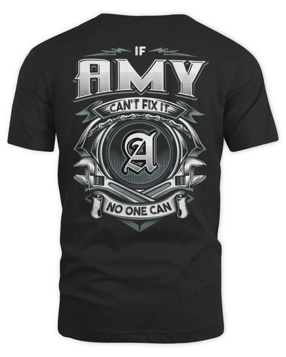 AMY AP81-K4-626 - Personalized Ahmed Quote Apparel “If Ahmed Can't Fix It, No One Can” - Unisex Standard T-Shirt - Black