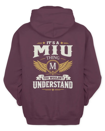 MIU KT06-M008 It’s a [NAME] Thing – You Wouldn’t Understand | Personalized Vintage T-Shirt - Unisex Hoodie - Maroon