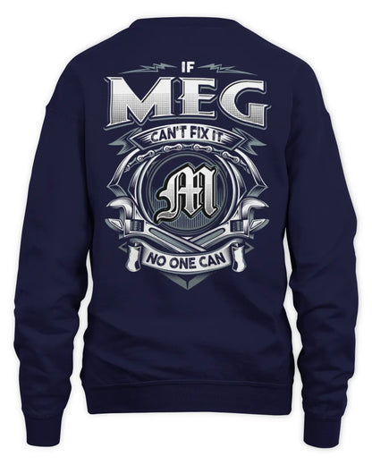 MEG AP81-K4-626 - Personalized Ahmed Quote Apparel “If Ahmed Can't Fix It, No One Can” - Unisex Sweatshirt - Navy