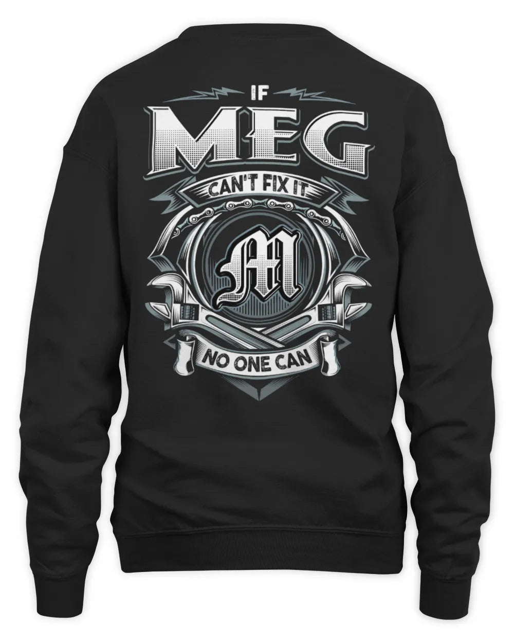 MEG AP81-K4-626 - Personalized Ahmed Quote Apparel “If Ahmed Can't Fix It, No One Can” - Unisex Sweatshirt - Black