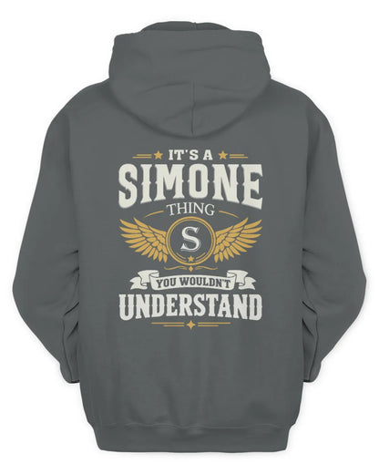 SIMONE KT06-M008 It’s a [NAME] Thing – You Wouldn’t Understand | Personalized Vintage T-Shirt - Unisex Hoodie - Charcoal