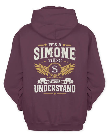 SIMONE KT06-M008 It’s a [NAME] Thing – You Wouldn’t Understand | Personalized Vintage T-Shirt - Unisex Hoodie - Maroon