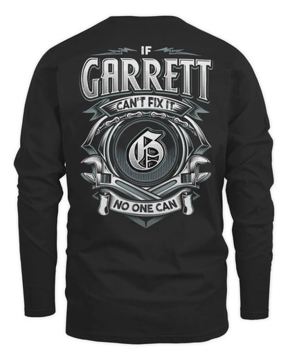 GARRETT AP81-K4-626 - Personalized Ahmed Quote Apparel “If Ahmed Can't Fix It, No One Can” - Men's Long Sleeved T-Shirt - Black