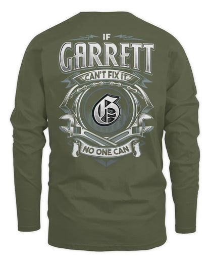 GARRETT AP81-K4-626 - Personalized Ahmed Quote Apparel “If Ahmed Can't Fix It, No One Can” - Men's Long Sleeved T-Shirt - Military Green