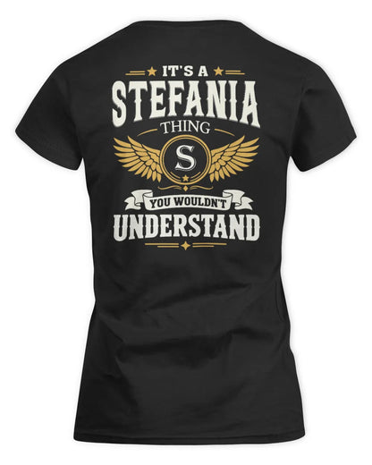 STEFANIA KT06-M008 It’s a [NAME] Thing – You Wouldn’t Understand | Personalized Vintage T-Shirt - Women's Standard T-Shirt - Black