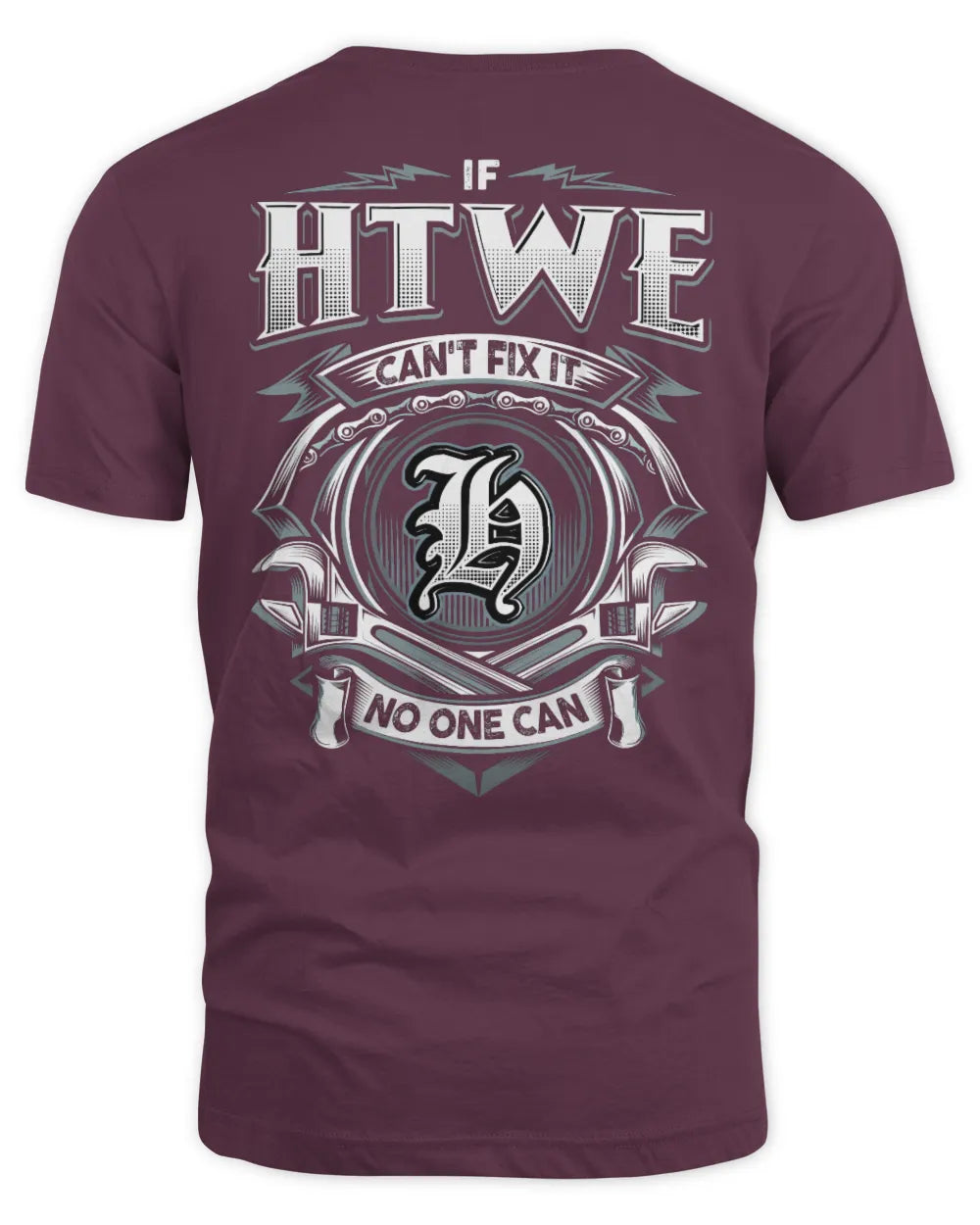 HTWE AP81-K4-626 - Personalized Ahmed Quote Apparel “If Ahmed Can't Fix It, No One Can” - Unisex Standard T-Shirt - Maroon