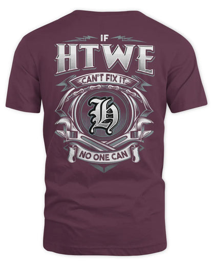 HTWE AP81-K4-626 - Personalized Ahmed Quote Apparel “If Ahmed Can't Fix It, No One Can” - Unisex Standard T-Shirt - Maroon