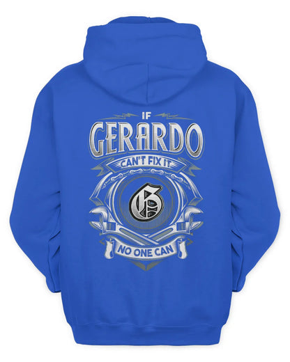 GERARDO AP81-K4-626 - Personalized Ahmed Quote Apparel “If Ahmed Can't Fix It, No One Can” - Unisex Hoodie - Royal