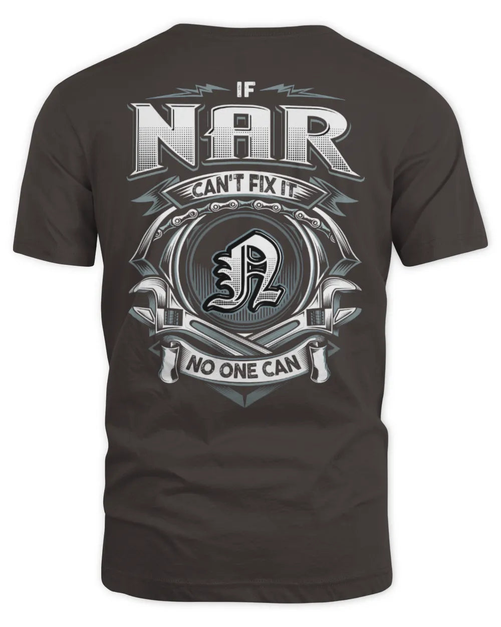 NAR AP81-K4-626 - Personalized Ahmed Quote Apparel “If Ahmed Can't Fix It, No One Can” - Unisex Standard T-Shirt - Dark Chocolate