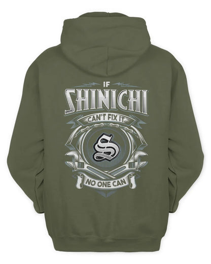 SHINICHI AP81-K4-626 - Personalized Ahmed Quote Apparel “If Ahmed Can't Fix It, No One Can” - Unisex Hoodie - Military Green