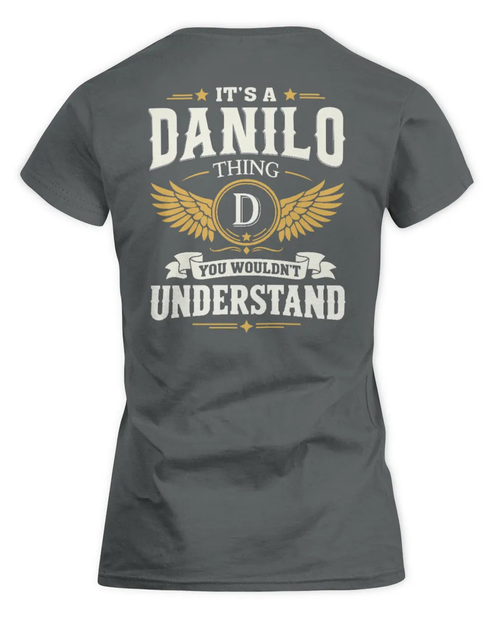 DANILO KT06-M008 It’s a [NAME] Thing – You Wouldn’t Understand | Personalized Vintage T-Shirt - Women's Standard T-Shirt - Charcoal