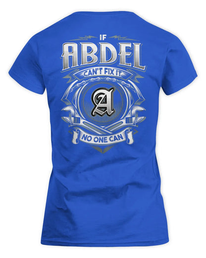 ABDEL AP81-K4-626 - Personalized Ahmed Quote Apparel “If Ahmed Can't Fix It, No One Can” - Women's Standard T-Shirt - Royal