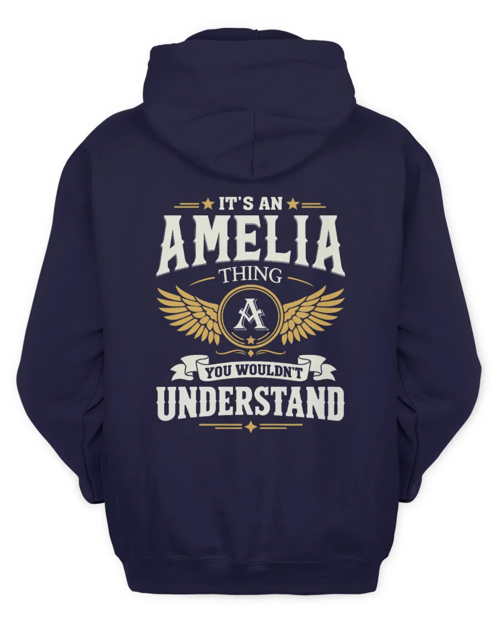 AMELIA KT06-M008 It’s a [NAME] Thing – You Wouldn’t Understand | Personalized Vintage T-Shirt - Unisex Hoodie - Navy
