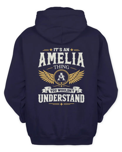 AMELIA KT06-M008 It’s a [NAME] Thing – You Wouldn’t Understand | Personalized Vintage T-Shirt - Unisex Hoodie - Navy