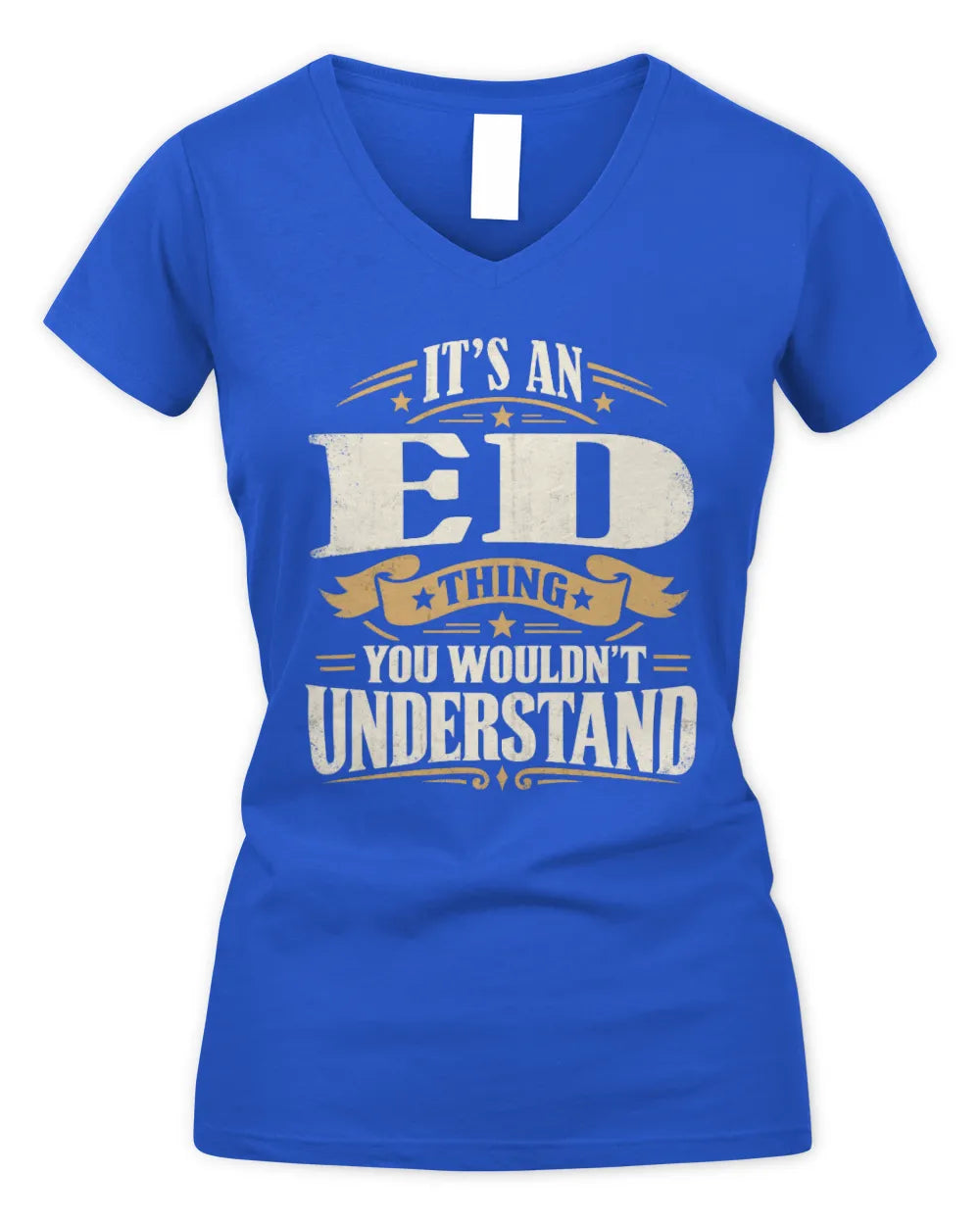ED P08 TH51 - Personalized “It’s a/an [NAME] Thing – You Wouldn’t Understand” Shirt - Women's V-Neck T-Shirt - Royal