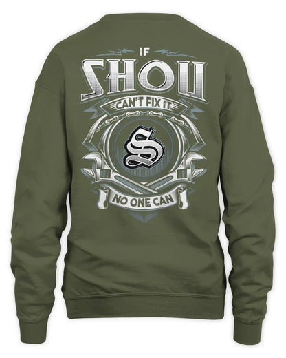 SHOU AP81-K4-626 - Personalized Ahmed Quote Apparel “If Ahmed Can't Fix It, No One Can” - Unisex Sweatshirt - Military Green