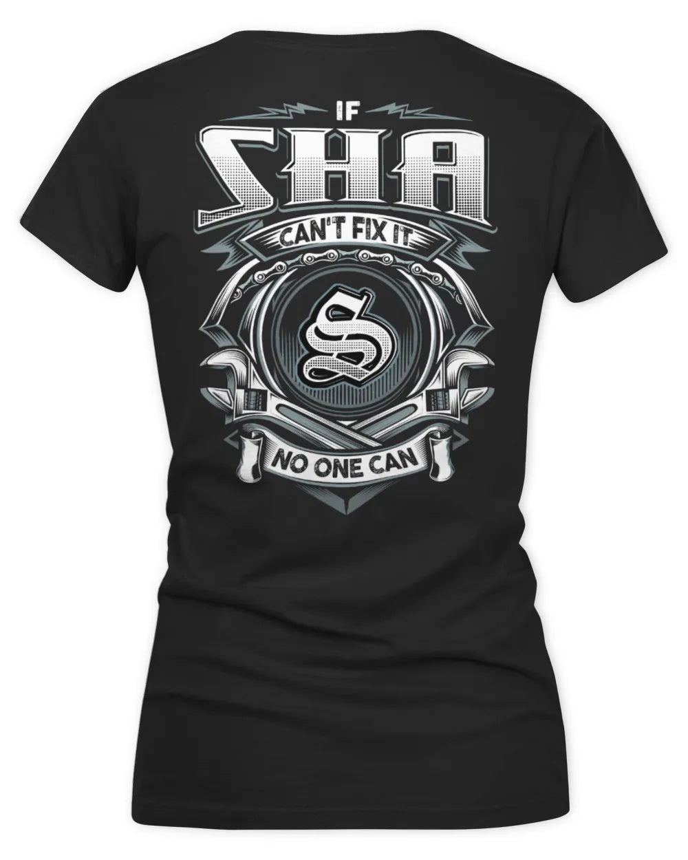 SHA AP81-K4-626 - Personalized Ahmed Quote Apparel “If Ahmed Can't Fix It, No One Can” - Women's V-Neck T-Shirt - Black
