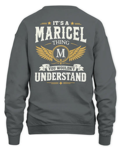 MARICEL KT06-M008 It’s a [NAME] Thing – You Wouldn’t Understand | Personalized Vintage T-Shirt - Unisex Sweatshirt - Charcoal