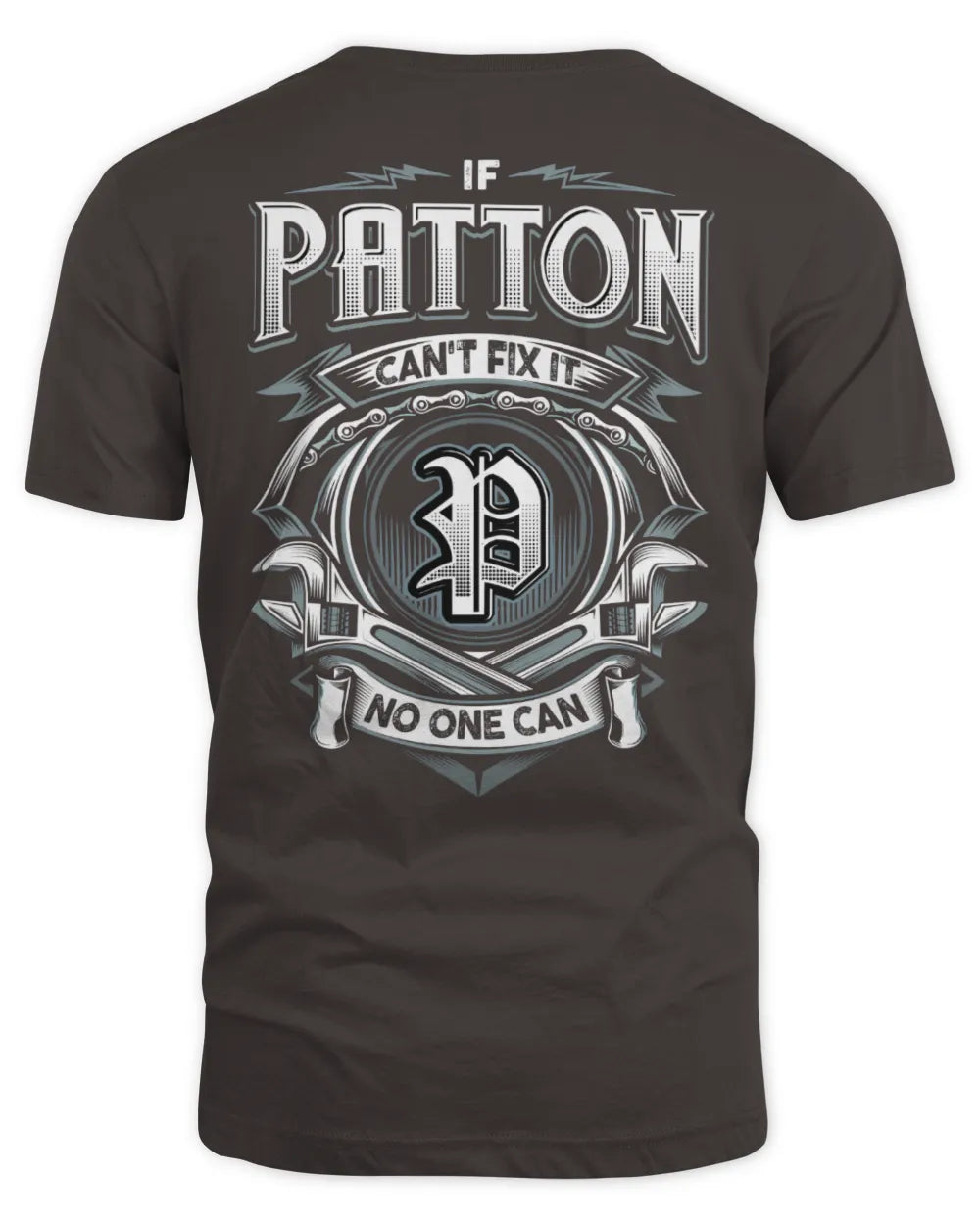 PATTON AP81-K4-626 - Personalized Ahmed Quote Apparel “If Ahmed Can't Fix It, No One Can” - Unisex Standard T-Shirt - Dark Chocolate