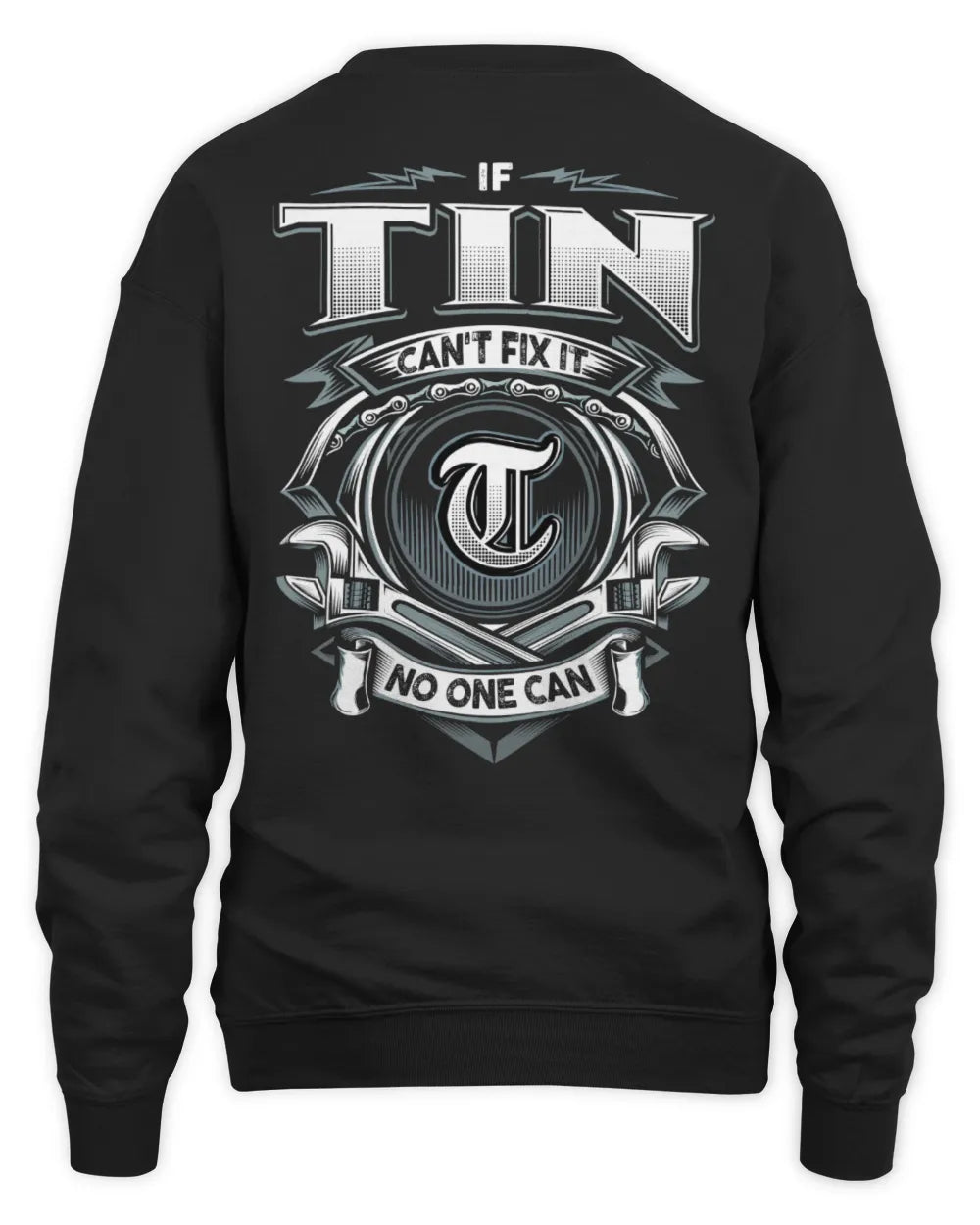 TIN AP81-K4-626 - Personalized Ahmed Quote Apparel “If Ahmed Can't Fix It, No One Can” - Unisex Sweatshirt - Black