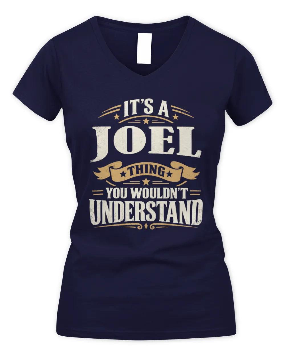 JOEL P08 TH51 - Personalized “It’s a/an [NAME] Thing – You Wouldn’t Understand” Shirt - Women's V-Neck T-Shirt - Navy