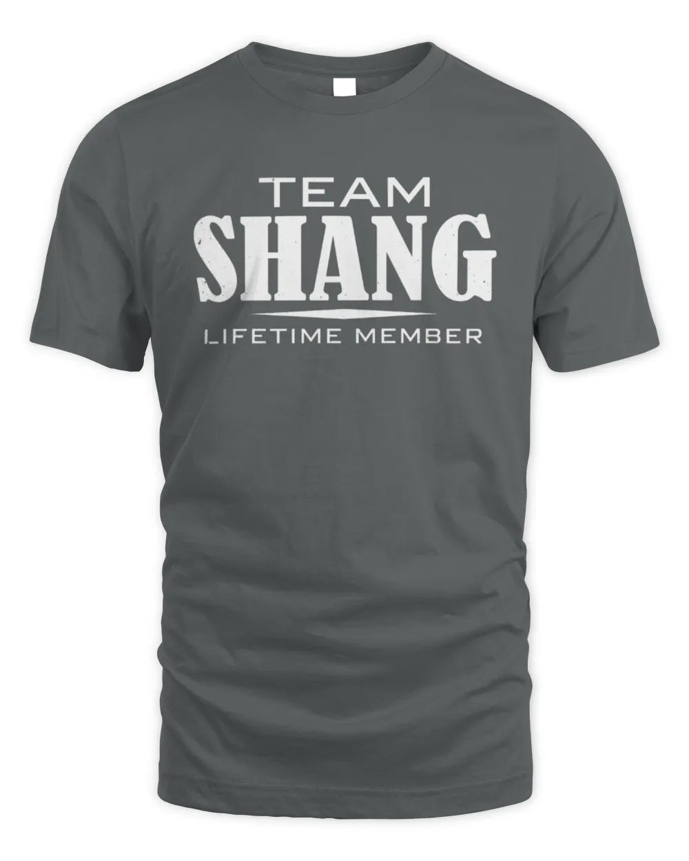 SHANG BL62-K4-128 - Personalized “Team NAME Lifetime Member” - Unisex Standard T-Shirt - Charcoal
