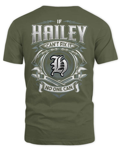 HAILEY AP81-K4-626 - Personalized Ahmed Quote Apparel “If Ahmed Can't Fix It, No One Can” - Unisex Standard T-Shirt - Military Green