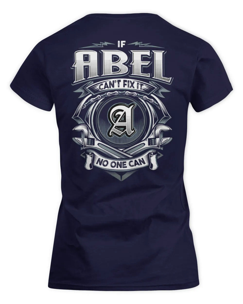 ABEL AP81-K4-626 - Personalized Ahmed Quote Apparel “If Ahmed Can't Fix It, No One Can” - Women's Standard T-Shirt - Navy