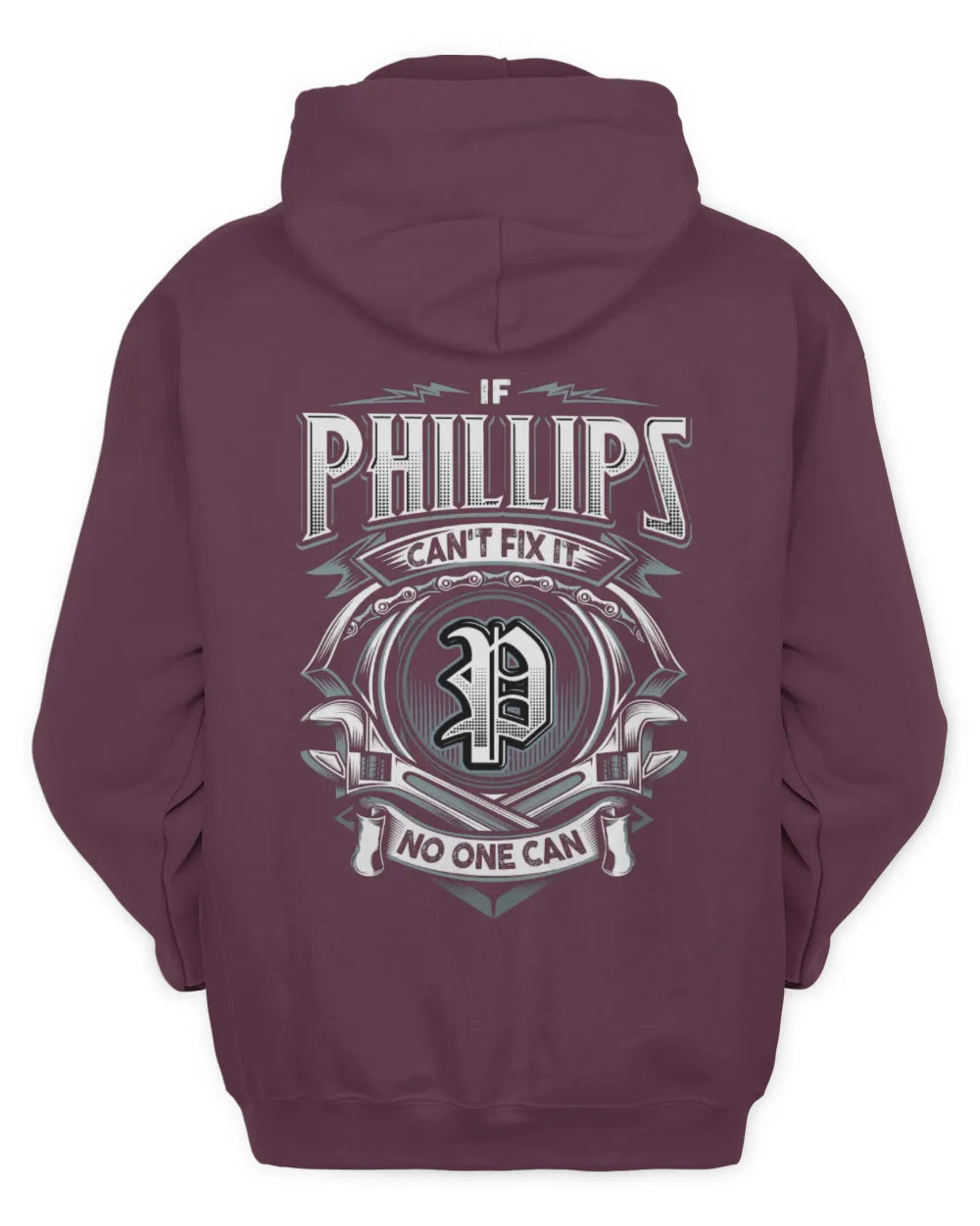 PHILLIPS AP81-K4-626 - Personalized Ahmed Quote Apparel “If Ahmed Can't Fix It, No One Can” - Unisex Hoodie - Maroon