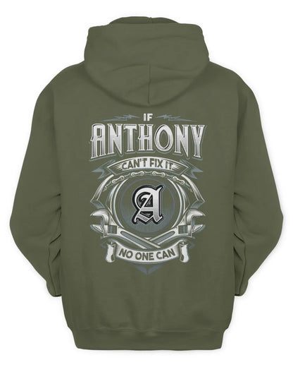 ANTHONY AP81-K4-626 - Personalized Ahmed Quote Apparel “If Ahmed Can't Fix It, No One Can” - Unisex Hoodie - Military Green