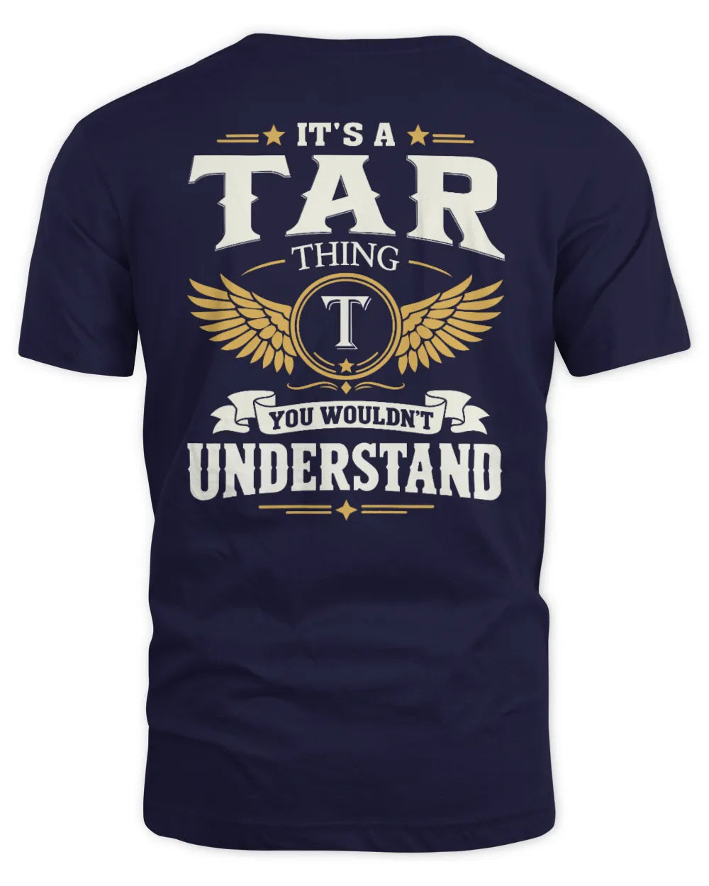 TAR KT06-M008 It’s a [NAME] Thing – You Wouldn’t Understand | Personalized Vintage T-Shirt - Unisex Standard T-Shirt - Navy