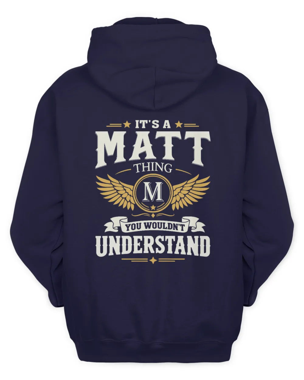 MATT KT06-M008 It’s a [NAME] Thing – You Wouldn’t Understand | Personalized Vintage T-Shirt - Unisex Hoodie - Navy