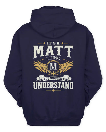 MATT KT06-M008 It’s a [NAME] Thing – You Wouldn’t Understand | Personalized Vintage T-Shirt - Unisex Hoodie - Navy