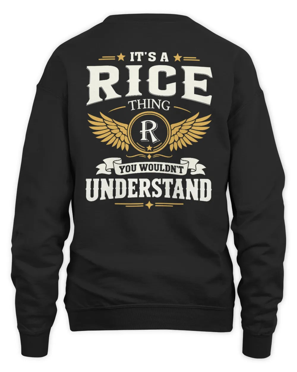 RICE KT06-M008 It’s a [NAME] Thing – You Wouldn’t Understand | Personalized Vintage T-Shirt - Unisex Sweatshirt - Black
