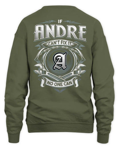 ANDRE AP81-K4-626 - Personalized Ahmed Quote Apparel “If Ahmed Can't Fix It, No One Can” - Unisex Sweatshirt - Military Green