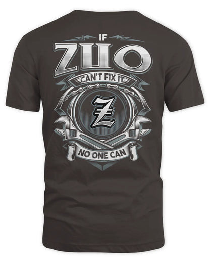ZUO AP81-K4-626 - Personalized Ahmed Quote Apparel “If Ahmed Can't Fix It, No One Can” - Unisex Standard T-Shirt - Dark Chocolate