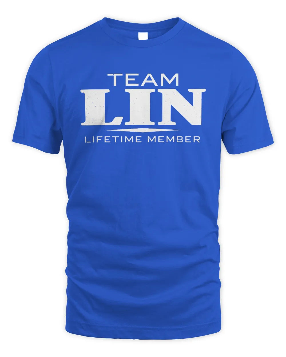 LIN BL62-K4-128 - Personalized “Team NAME Lifetime Member” - Unisex Standard T-Shirt - Royal