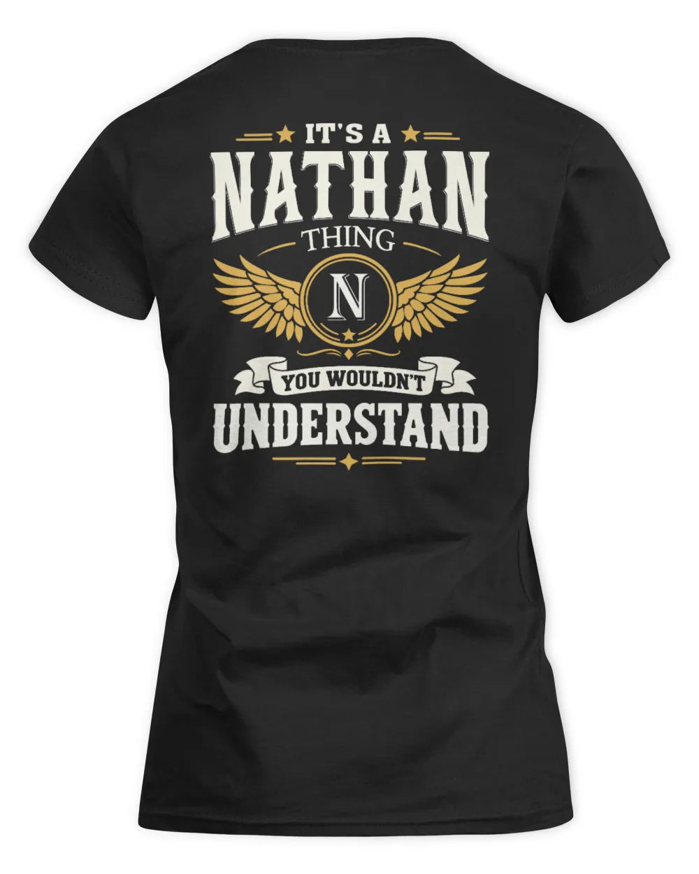 NATHAN KT06-M008 It’s a [NAME] Thing – You Wouldn’t Understand | Personalized Vintage T-Shirt - Women's Standard T-Shirt - Black
