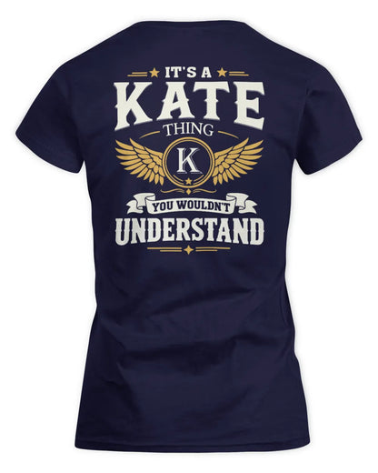 KATE KT06-M008 It’s a [NAME] Thing – You Wouldn’t Understand | Personalized Vintage T-Shirt - Women's Standard T-Shirt - Navy