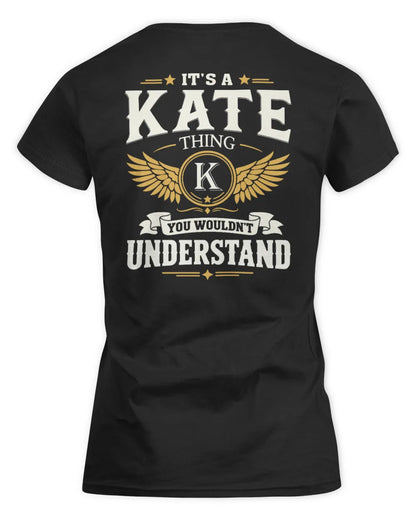 KATE KT06-M008 It’s a [NAME] Thing – You Wouldn’t Understand | Personalized Vintage T-Shirt - Women's Standard T-Shirt - Black