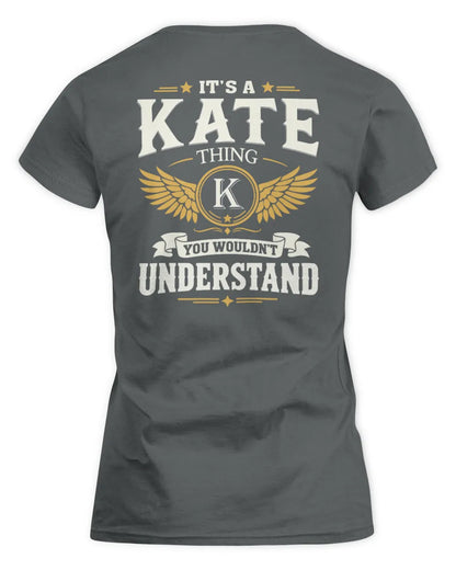 KATE KT06-M008 It’s a [NAME] Thing – You Wouldn’t Understand | Personalized Vintage T-Shirt - Women's Standard T-Shirt - Charcoal