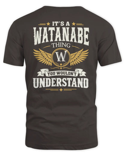 WATANABE KT06-M008 It’s a [NAME] Thing – You Wouldn’t Understand | Personalized Vintage T-Shirt - Unisex Standard T-Shirt - Dark Chocolate